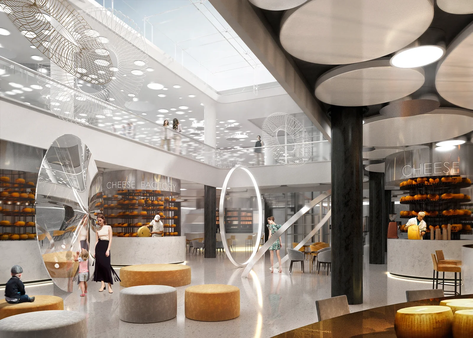 Moscow City Food Market Interior