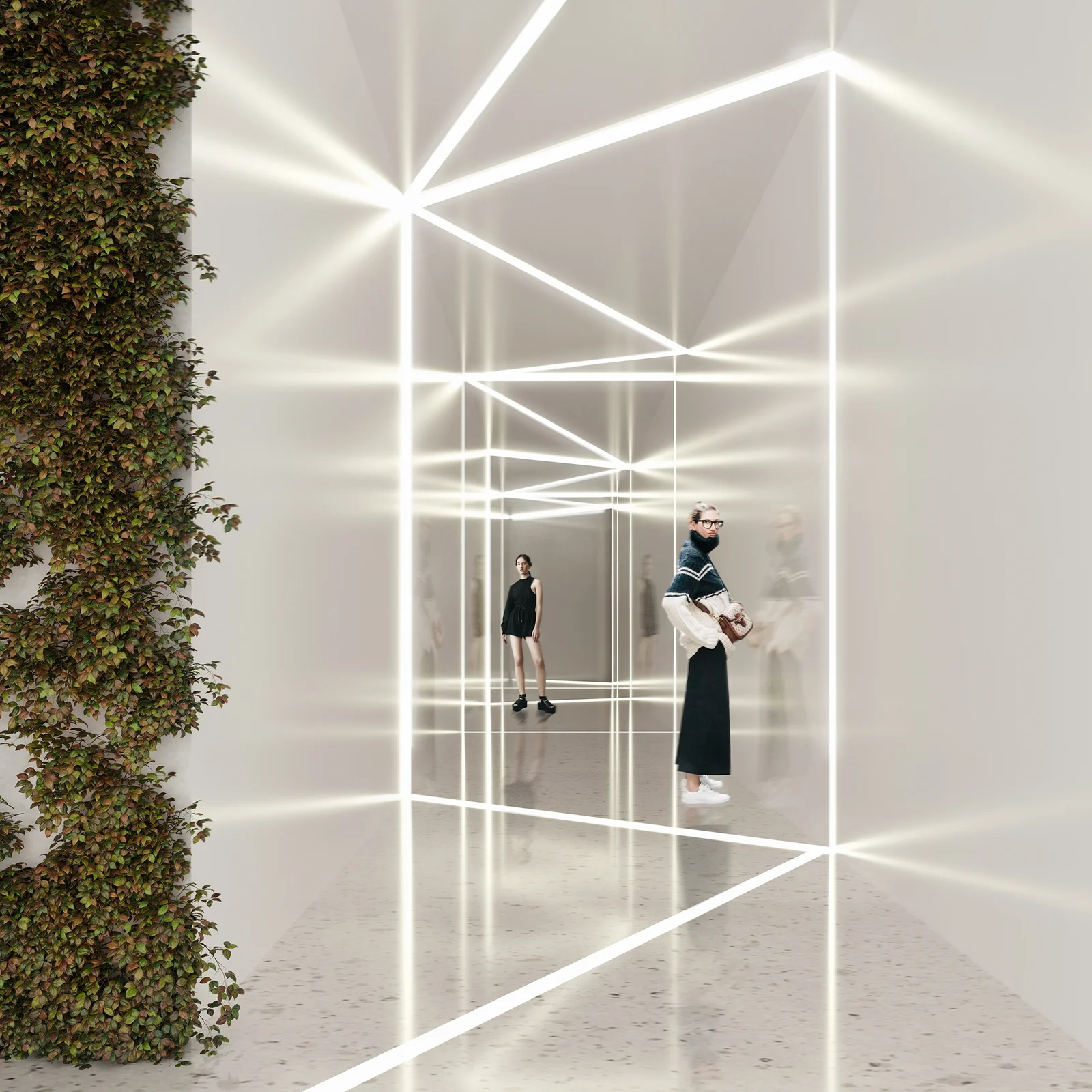 Moscow City Food Market Interior